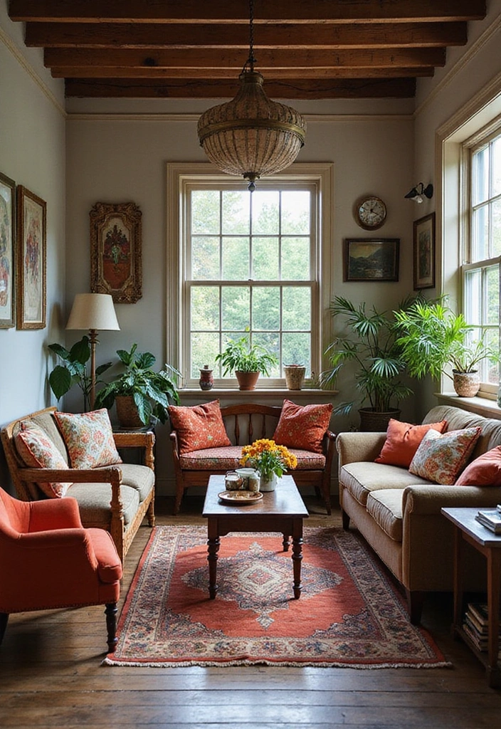 12 Bohemian Decor Ideas That'll Make Your Home Feel Like a Cozy Oasis (You Won't Believe #5!) - 4. Eclectic Furniture Mix