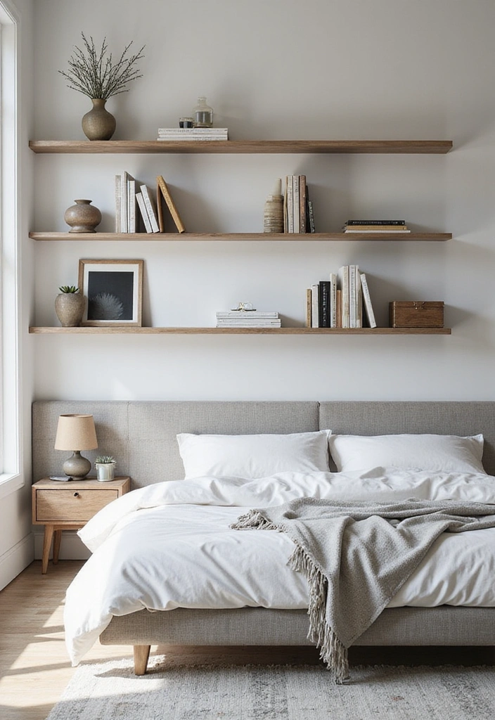 14 Affordable Bedroom Ideas for Men That Look Expensive (You Won't Believe #9!) - 10. Wall-Mounted Storage
