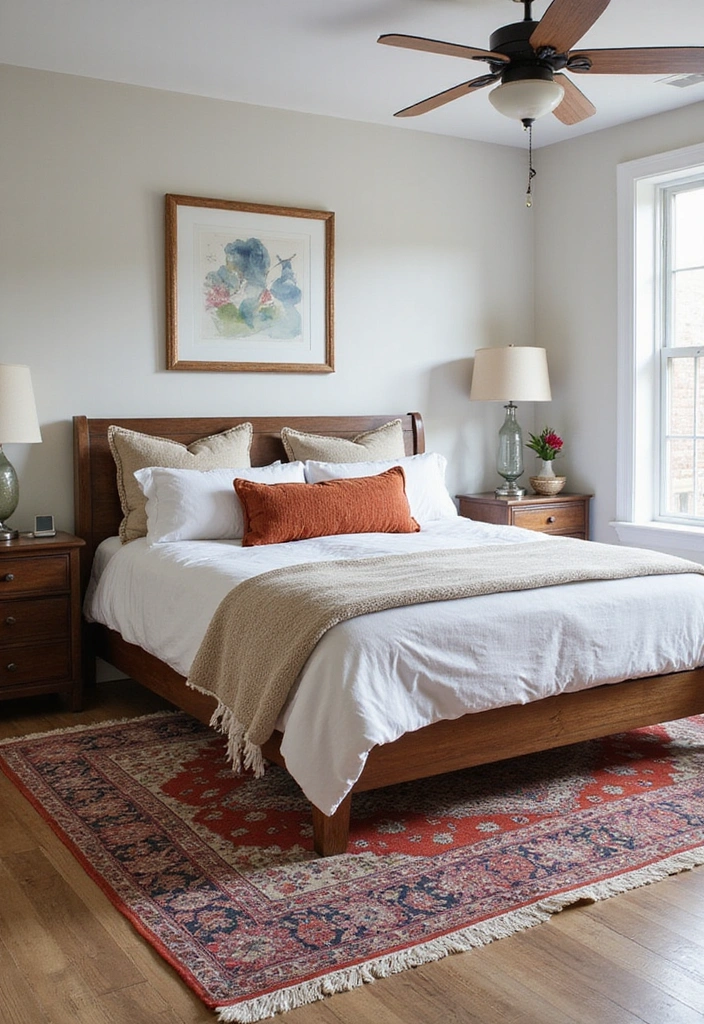 14 Affordable Bedroom Ideas for Men That Look Expensive (You Won't Believe #9!) - 6. Affordable Accent Rugs