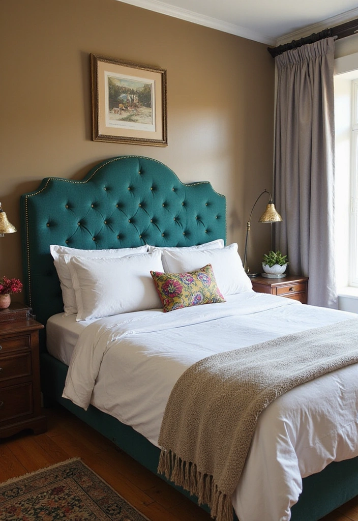 15 Cozy Bedroom Decor Ideas That Will Make You Want to Stay in Bed Forever (Check Out #10!) - 10. Statement Headboard