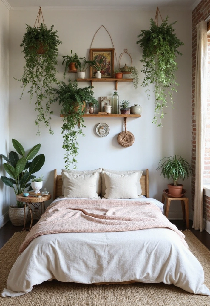 16 Bohemian Bedroom Makeovers That Will Inspire Your Dreamy Retreat (Wait Until You See #11!) - 12. Emphasize Vertical Space