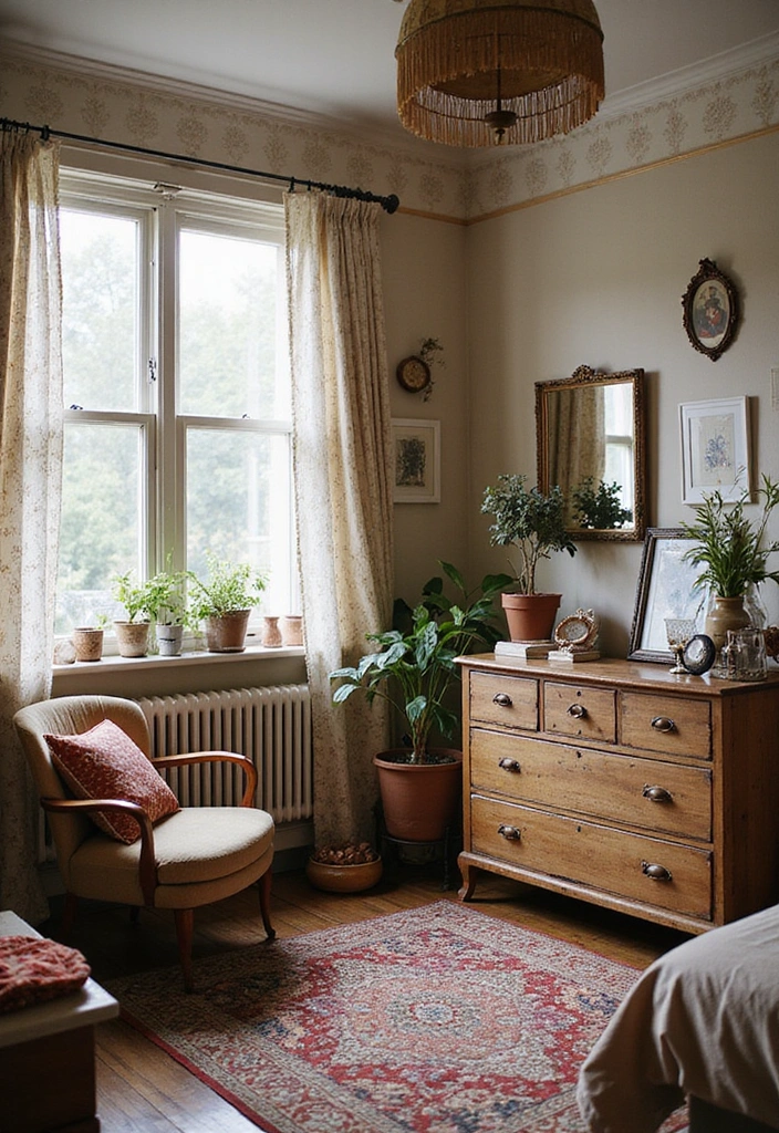 16 Bohemian Bedroom Makeovers That Will Inspire Your Dreamy Retreat (Wait Until You See #11!) - 6. Add Vintage Finds