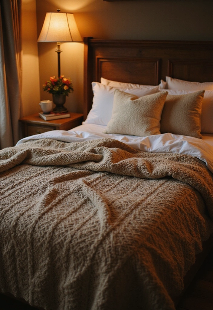 16 Romantic Bedding Sets That'll Ignite the Spark in Your Bedroom (Check Out #3!) - 10. Cozy Cable Knit