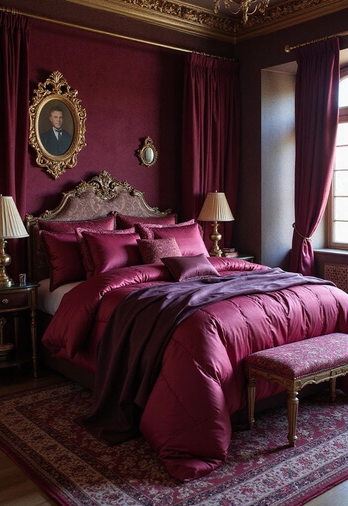 16 Romantic Bedding Sets That'll Ignite the Spark in Your Bedroom (Check Out #3!) - 11. Jewel-Toned Luxury