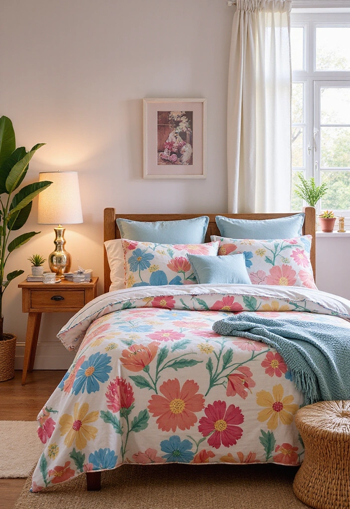 16 Romantic Bedding Sets That'll Ignite the Spark in Your Bedroom (Check Out #3!) - 14. Fun Pop of Color