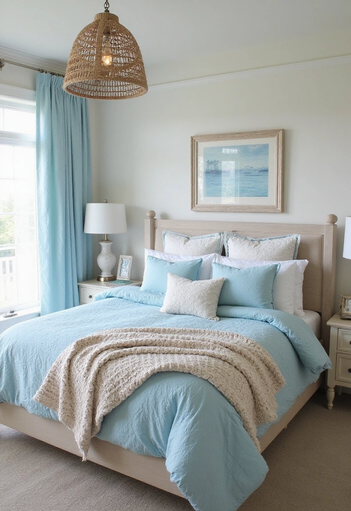 16 Romantic Bedding Sets That'll Ignite the Spark in Your Bedroom (Check Out #3!) - 16. Coastal Relaxation
