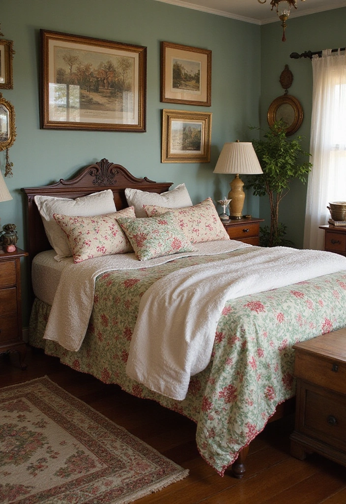 16 Romantic Bedding Sets That'll Ignite the Spark in Your Bedroom (Check Out #3!) - 5. Vintage Floral Charm