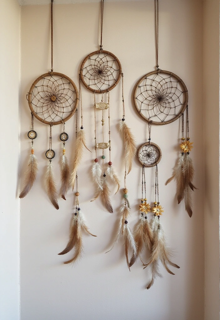 19 Bohemian Art Ideas That Will Make Your Walls Pop (You’ll Want #11!) - 11. Dream Catchers
