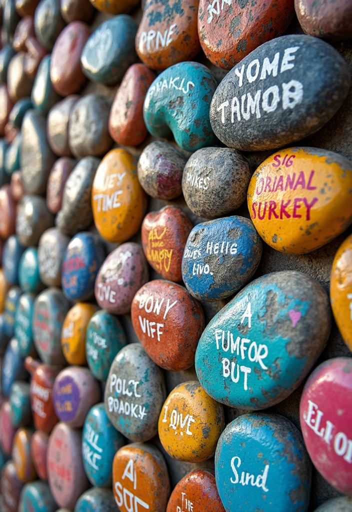 19 Bohemian Art Ideas That Will Make Your Walls Pop (You’ll Want #11!) - 15. Painted Rocks