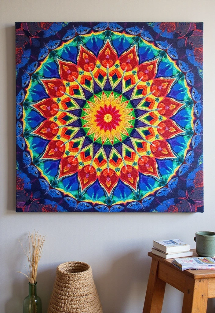 19 Bohemian Art Ideas That Will Make Your Walls Pop (You’ll Want #11!) - 2. Painted Mandalas