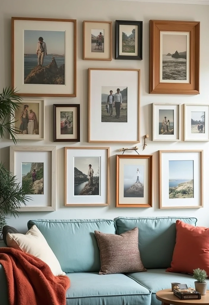 19 Bohemian Art Ideas That Will Make Your Walls Pop (You’ll Want #11!) - 5. Personalized Gallery Wall