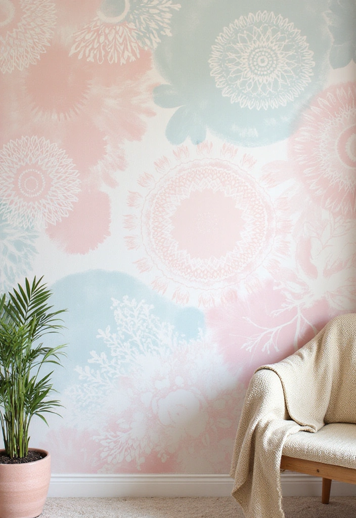 19 Bohemian Art Ideas That Will Make Your Walls Pop (You’ll Want #11!) - 6. Wall Stencils