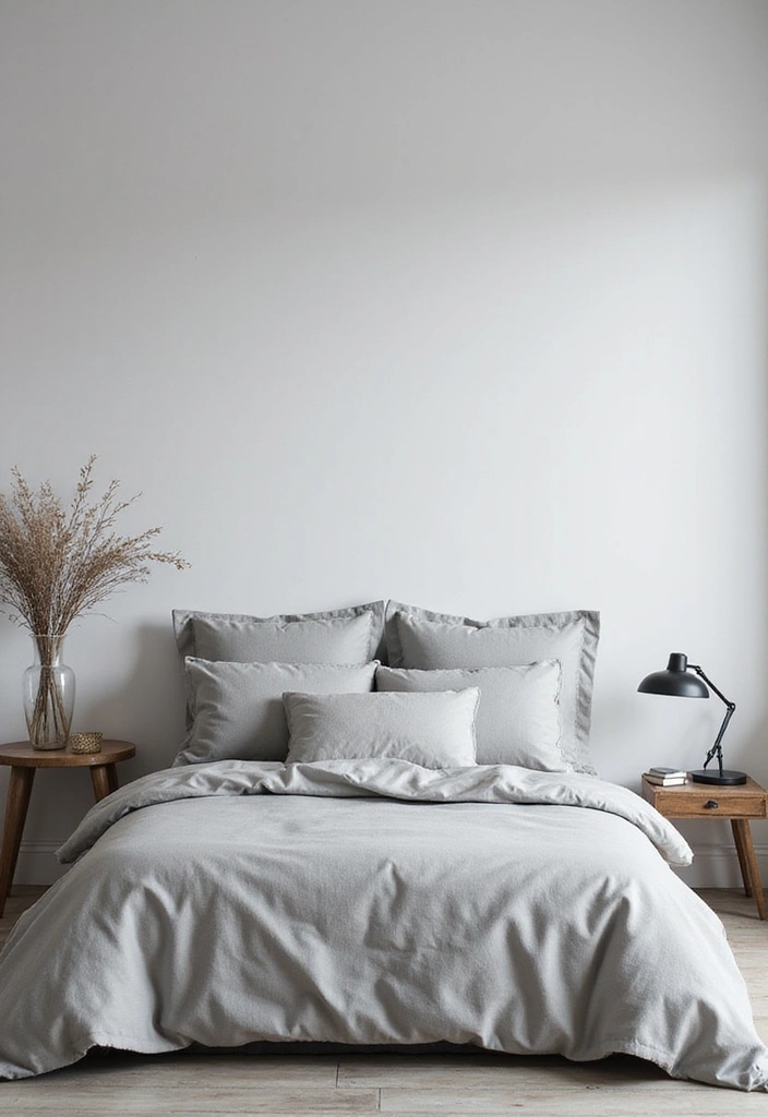 19 Minimalist Bedroom Ideas That'll Ensure You Wake Up Refreshed Every Morning! - 1. Monochrome Magic