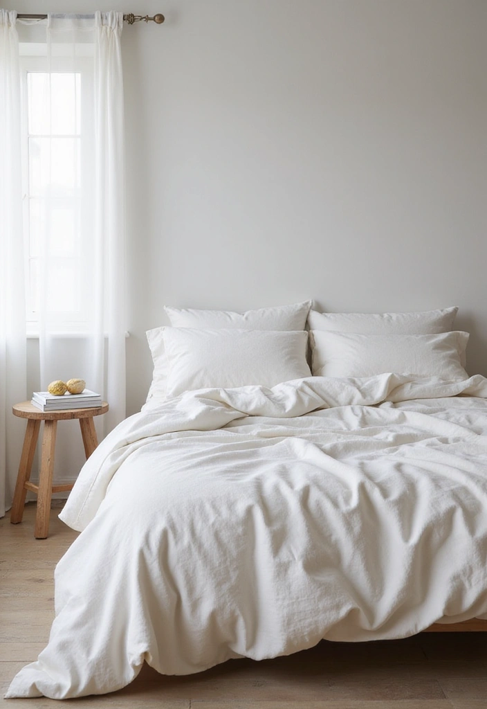 19 Minimalist Bedroom Ideas That'll Ensure You Wake Up Refreshed Every Morning! - 17. Minimalist Textiles
