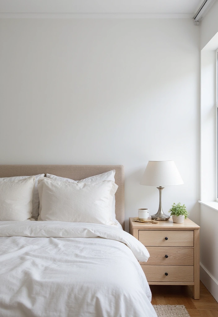 19 Minimalist Bedroom Ideas That'll Ensure You Wake Up Refreshed Every Morning! - 18. Keep Surfaces Clear