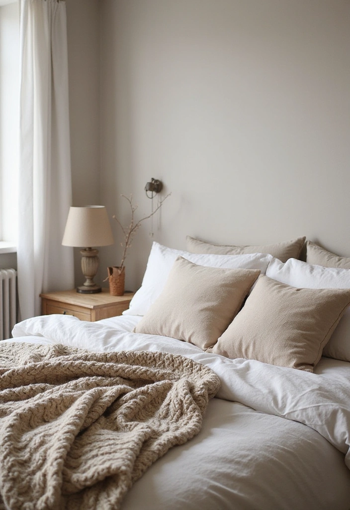 19 Minimalist Bedroom Ideas That'll Ensure You Wake Up Refreshed Every Morning! - 5. Textural Play