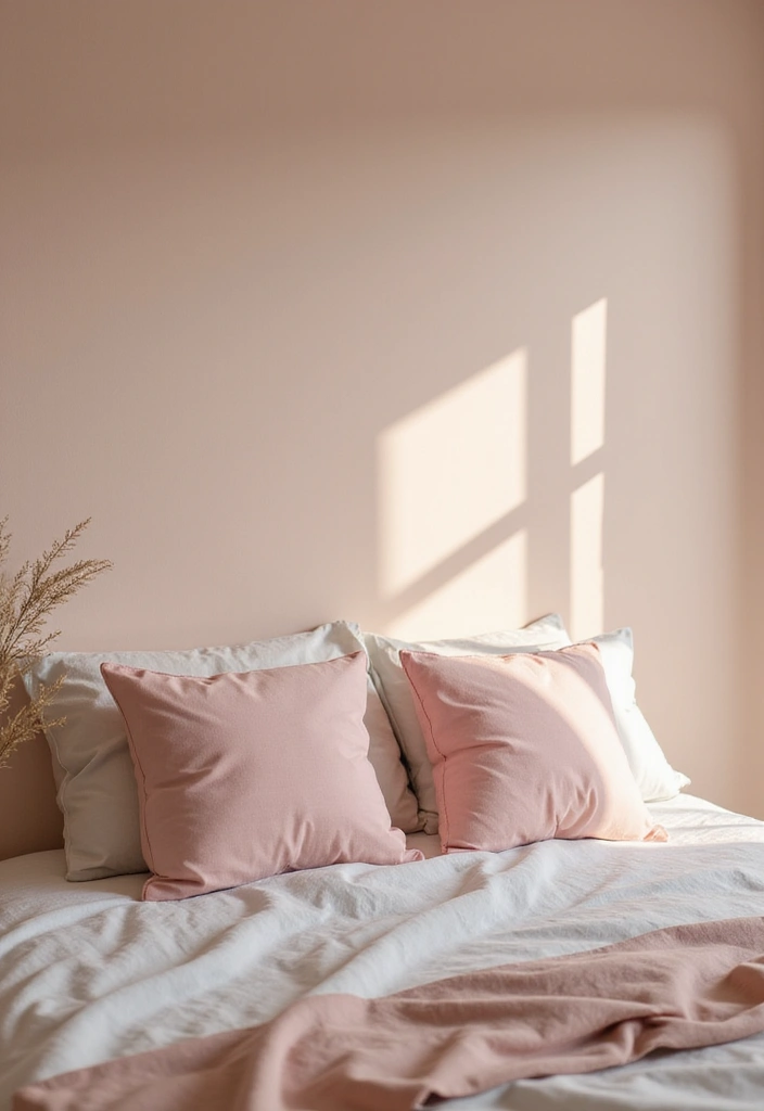 19 Minimalist Bedroom Ideas That'll Ensure You Wake Up Refreshed Every Morning! - 8. Soft Color Accents