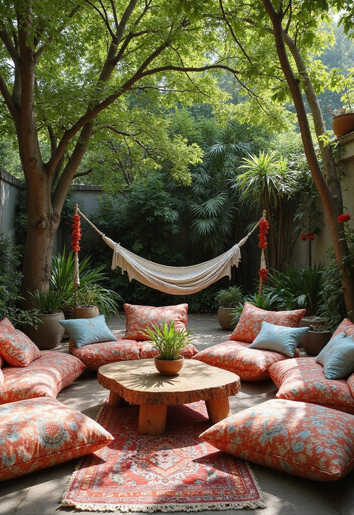 20 Bohemian Gardening Ideas That'll Turn Your Yard into a Serene Retreat (Check Out #11!) - 2. Create Cozy Seating Areas