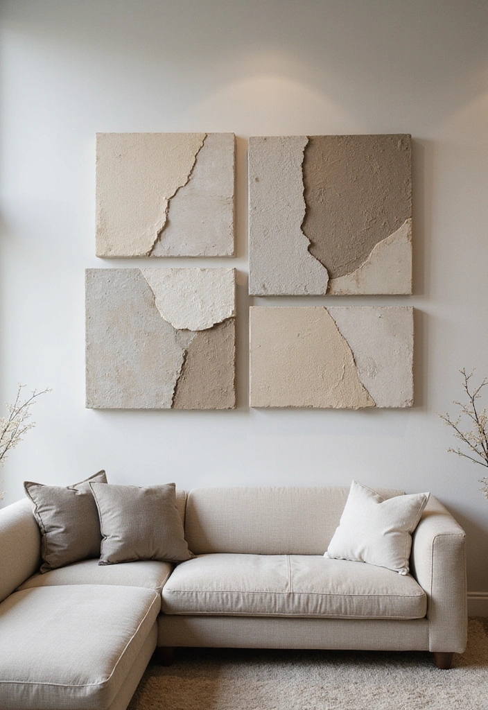 12 Stunning Minimalist Wall Art Ideas That Will Transform Your Space! - 12. Layered Textures