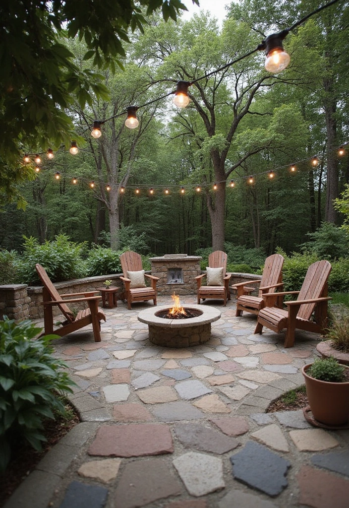 15 Creative Patio Designs That Will Transform Your Backyard into a Paradise! - 1. Rustic Stone Patio Retreat