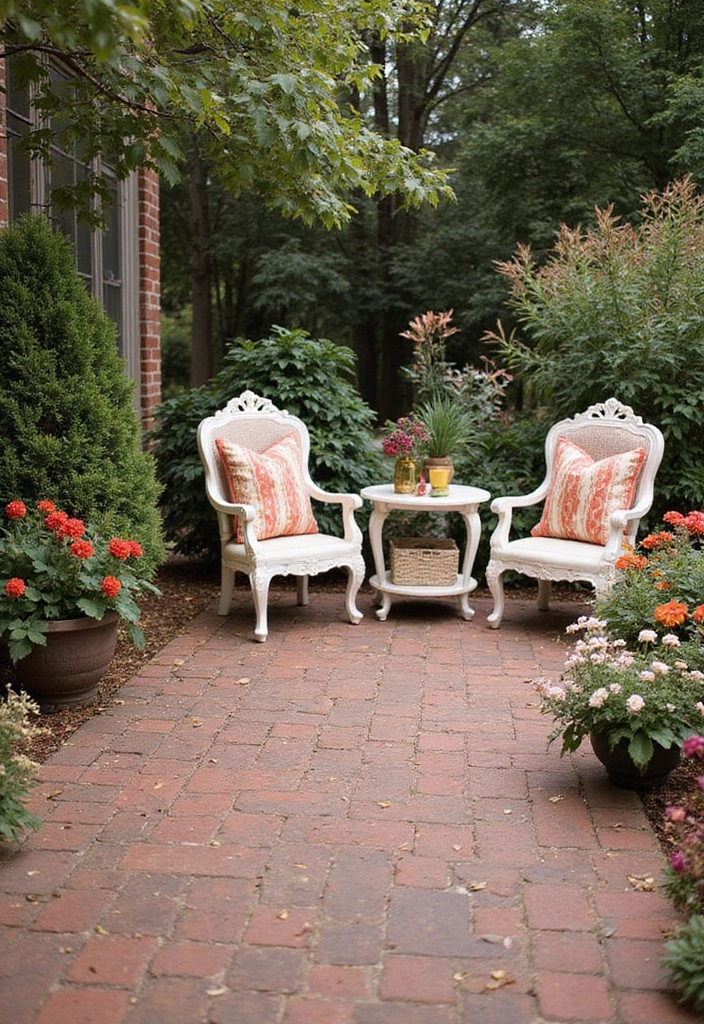 15 Creative Patio Designs That Will Transform Your Backyard into a Paradise! - 10. Vintage Charm with Brick