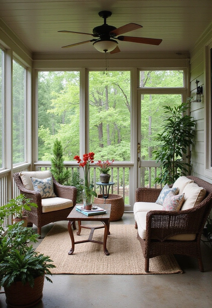 15 Creative Patio Designs That Will Transform Your Backyard into a Paradise! - 12. Screened-In Patio Paradise