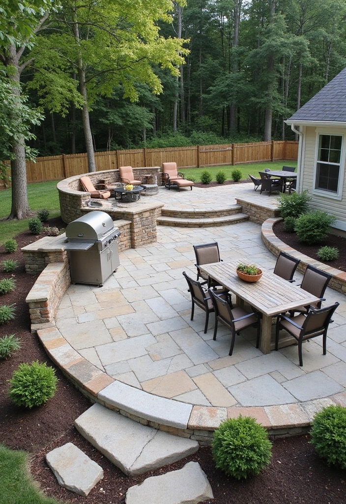 15 Creative Patio Designs That Will Transform Your Backyard into a Paradise! - 14. Multi-Level Patio Design