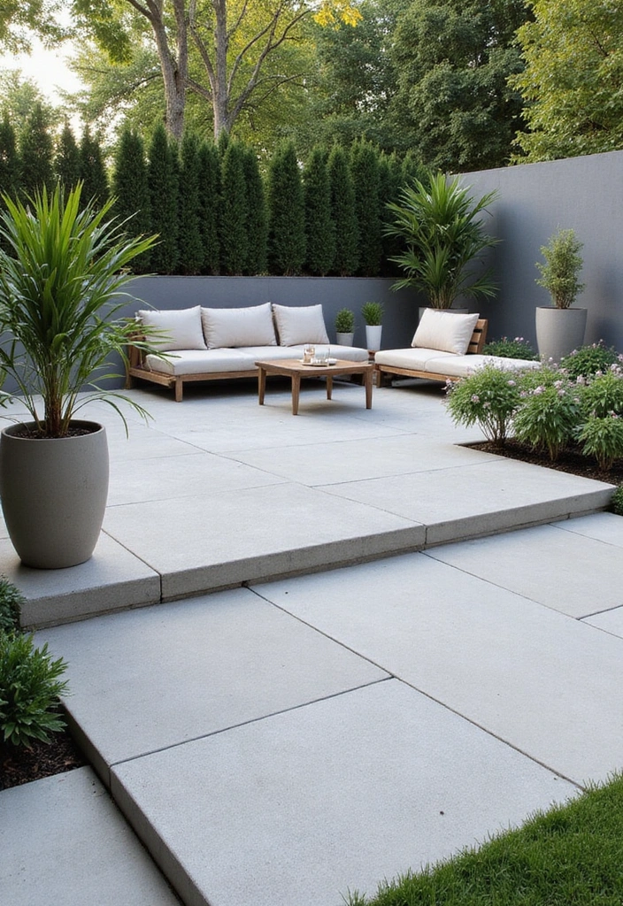 15 Creative Patio Designs That Will Transform Your Backyard into a Paradise! - 2. Chic Modern Minimalist
