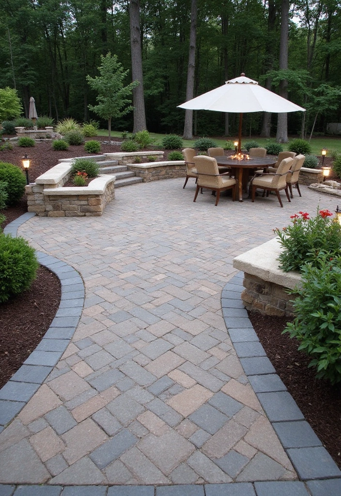 15 Creative Patio Designs That Will Transform Your Backyard into a Paradise! - 4. Elegant Paver Stone Patio