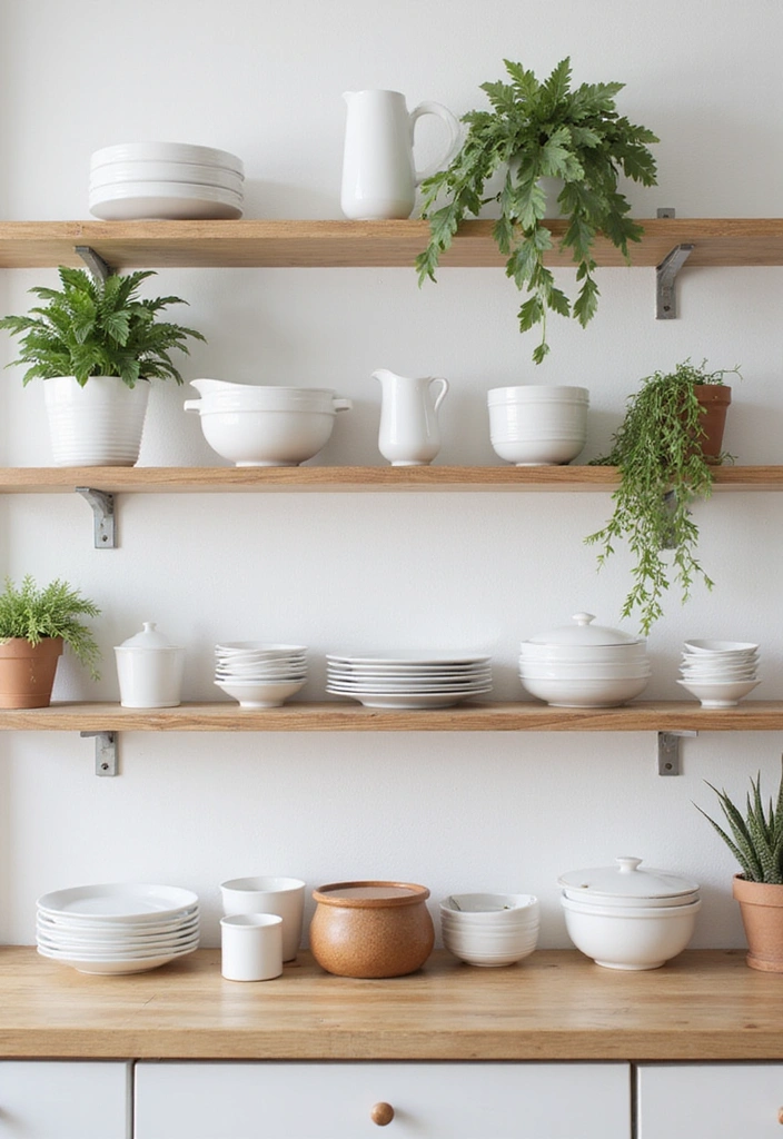 15 Minimalist Kitchen Decor Ideas That Will Make Your Space Shine (You Won't Believe #10!) - 2. Open Shelving