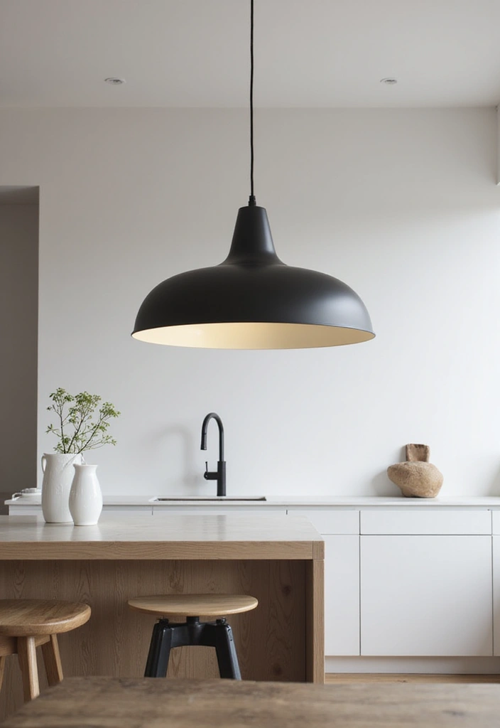 15 Minimalist Kitchen Decor Ideas That Will Make Your Space Shine (You Won't Believe #10!) - 6. Statement Lighting