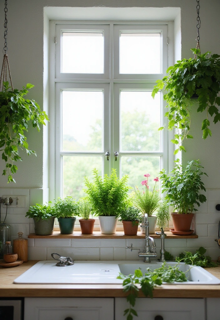 15 Minimalist Kitchen Decor Ideas That Will Make Your Space Shine (You Won't Believe #10!) - 9. Greenery Galore