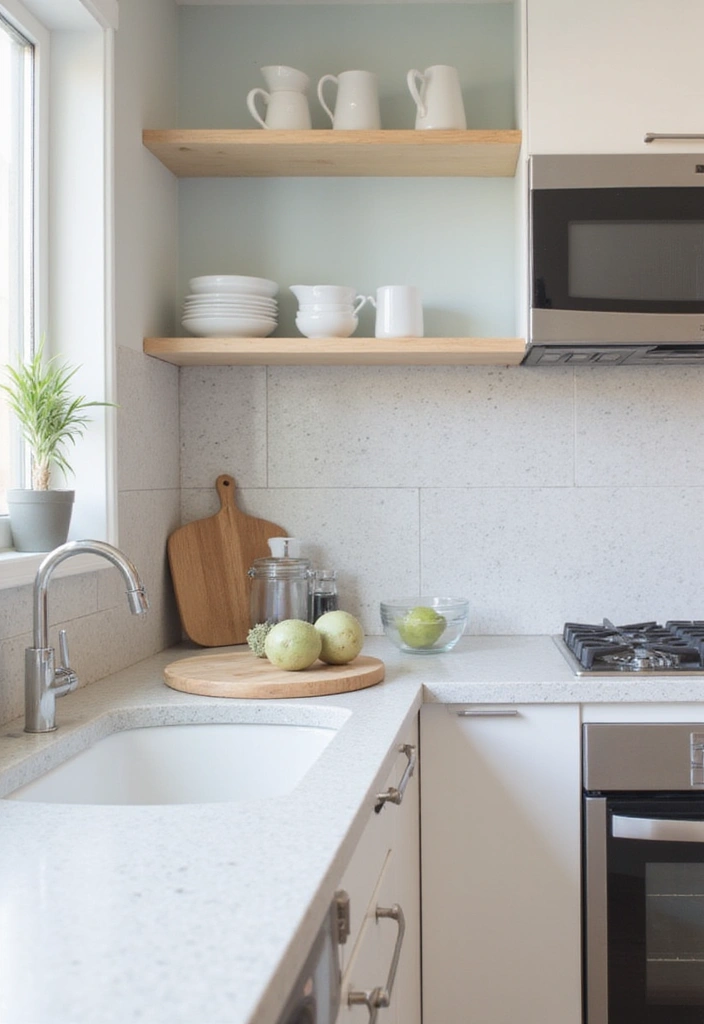 18 Easy DIY Minimalist Kitchen Projects That Will Revamp Your Space (Check Out #7!) - 5. Simple Peel-and-Stick Backsplash