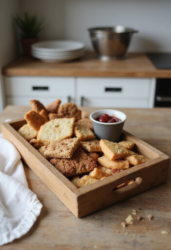 18 Easy DIY Minimalist Kitchen Projects That Will Revamp Your Space (Check Out #7!) - 7. Reclaimed Wood Serving Tray
