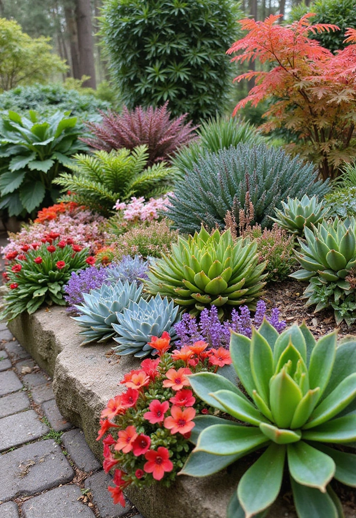 20 Chic Succulent Landscaping Ideas That Will Transform Your Yard (Don't Miss #5!) - 13. Seasonal Succulent Displays