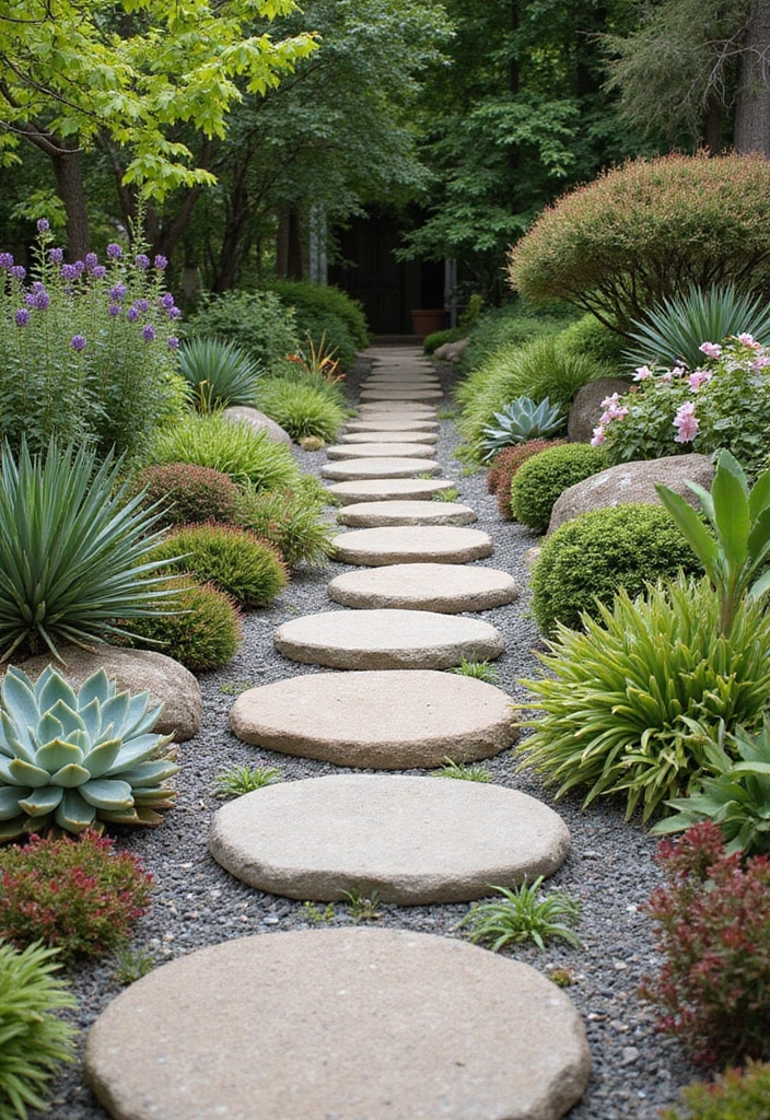 20 Chic Succulent Landscaping Ideas That Will Transform Your Yard (Don't Miss #5!) - 14. Path of Succulents