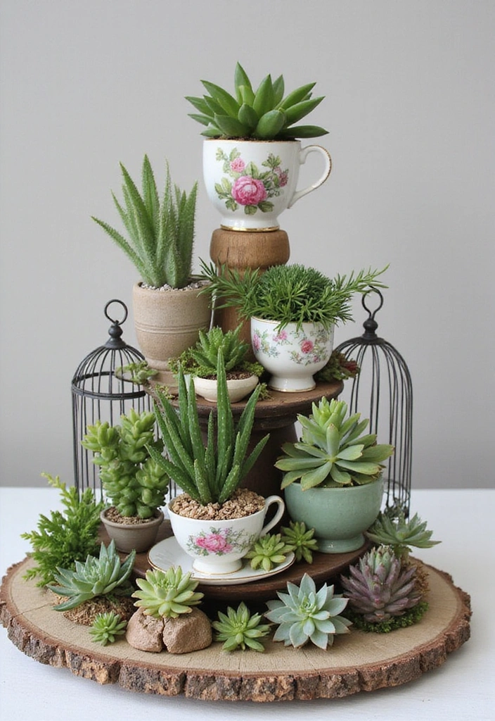 20 Chic Succulent Landscaping Ideas That Will Transform Your Yard (Don't Miss #5!) - 16. Succulent Planters in Unexpected Spaces