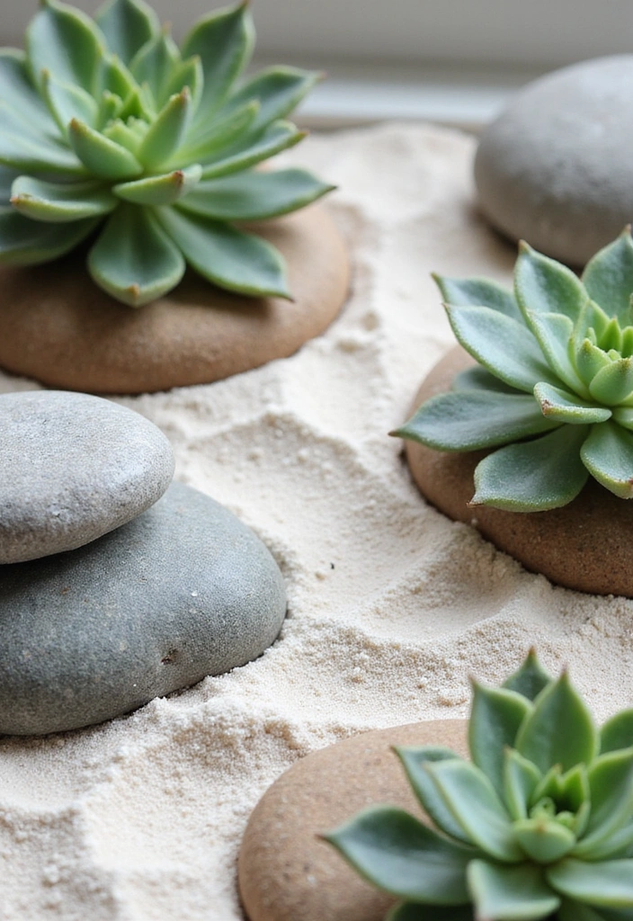20 Chic Succulent Landscaping Ideas That Will Transform Your Yard (Don't Miss #5!) - 5. Zen Succulent Garden